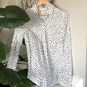 White Button Down Collared Shirt